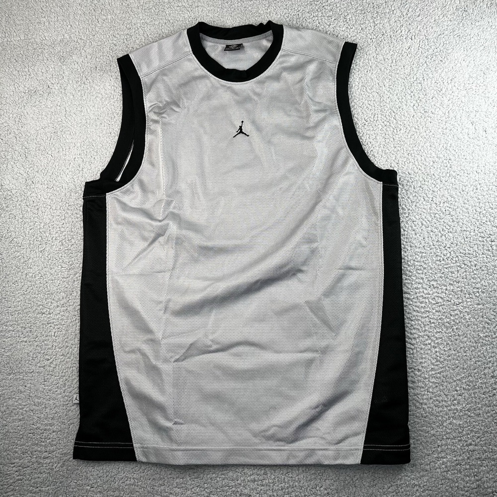 NIKE AIR JORDAN‎ JERSEY 20TH ANNIVERSARY 85-05 BLACK GRAY SIZE XL